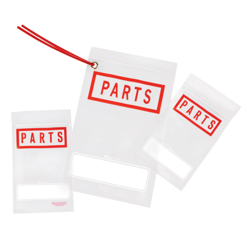 4 Mil, Clear Zip-Top Equipment Repair Parts Bags (Pack of 1000)