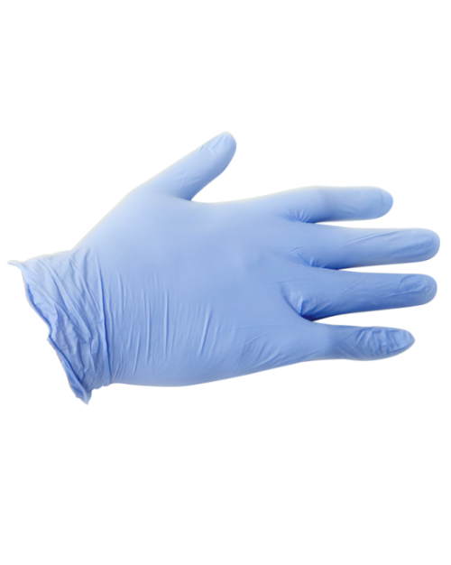 3.5 MIL , Powder-Free Blue Exam Nitrile Gloves - Textured Fingers, Five Sizes Available