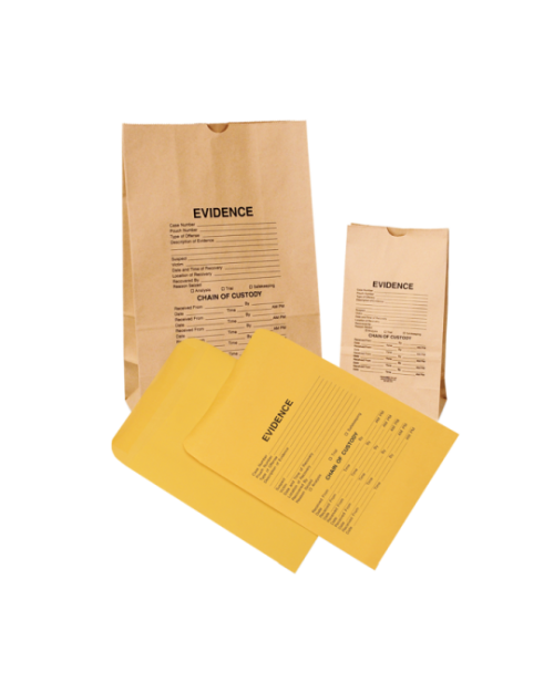 1000Pcs-Confidential Evidence Bags with Moisture Adhesive Closure For Forensic Usage