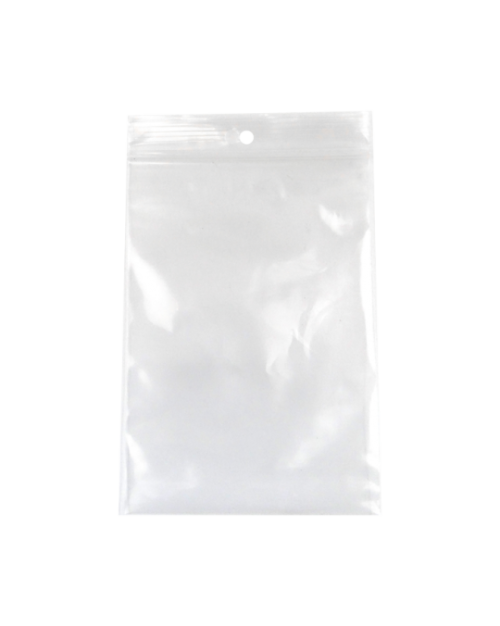 "HangSeal 4 MIL Clear Zip Pharmacy Bags - 8 Sizes with Hang Hole (1000/CS, 100/PK)