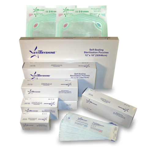 Self-Sealable See-Through Sterilization Pouches with Multi-Indicator System