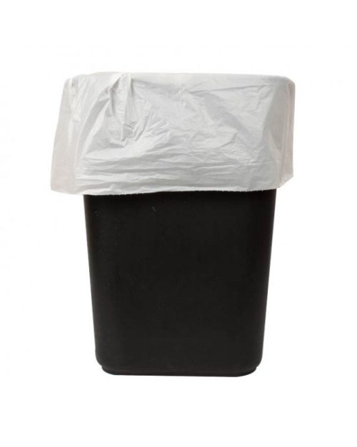 White Low-Density Can Liners: Various Sizes and Weights (16 to 40-45 Gallons)