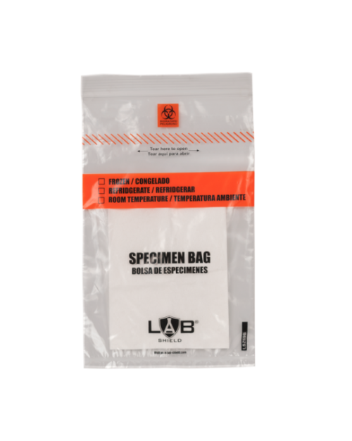 Zipper Specimen Bags 1000 pcs with Pre-loaded Absorbent Sheets