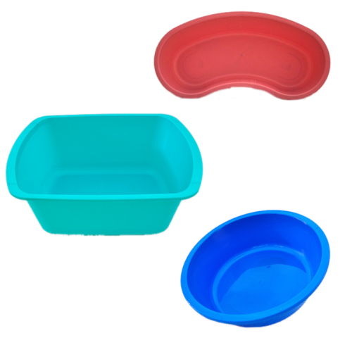 Spectrum Bowls and Basins for Patient Hygiene in 7 Vibrant Colors