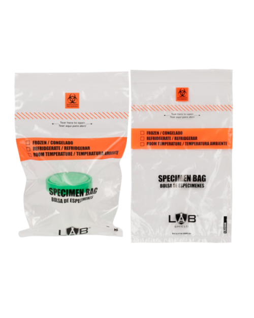 High-Quality Zipper Biohazard Bags with Biohazard Symbol and Temperature Indicators - Dispenser Packaging