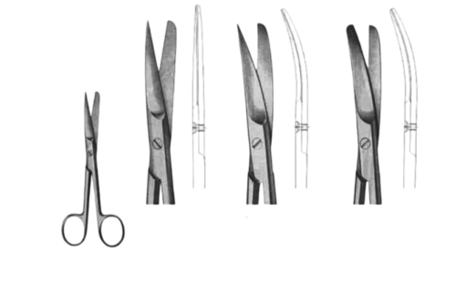 Deaver Operating Scissors - 145mm - Versatile Surgical Instrument for General, ENT, Maxillofacial, and Orthopedic Procedures