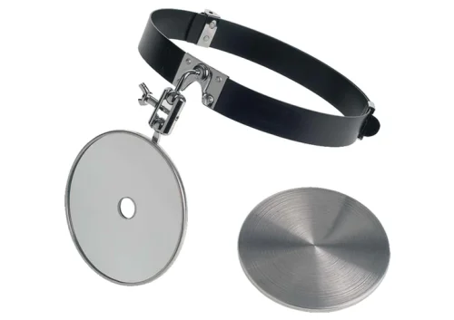 Ziegler Head Mirror with Heavy-Duty Weighted Base - Versatile Medical Device Support