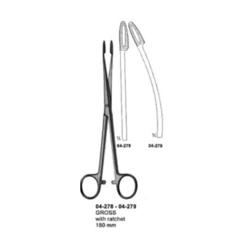 Gross-Maier Dressing Forceps without Ratchet - 180mm