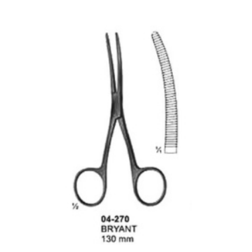 Bryant Dressing Curved Forceps -130mm