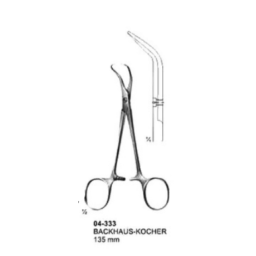 Backhaus Kocher Towel Clamp - Secure Drapery Holder for Medical Procedures
