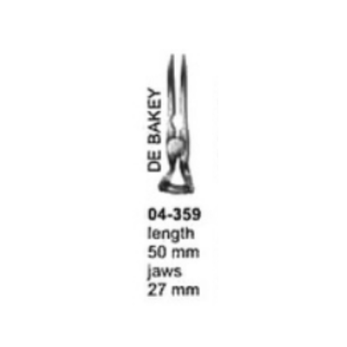 Miltex Glover Bulldog Clamp - Straight, 50mm Total Length, 27mm Jaws