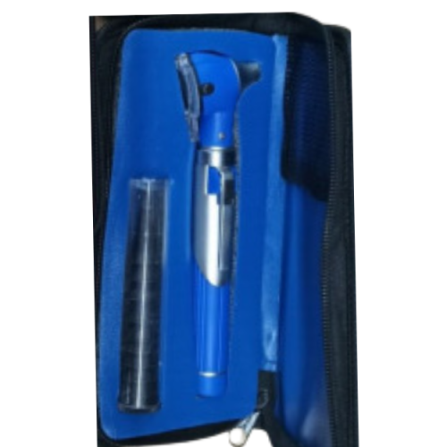 Fiber Optic Mini Otoscope Set - Blue Color